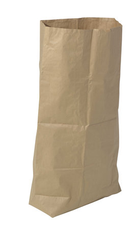 Kraftpapier-Abfallsack, 700x950mm,, 70g/qm Kraftpapier,Inhalt 120l, Nassfest, recycelbar