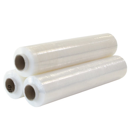 Power-Stretchfolie, 500mm breitx500lfm, 12µ transparent, extra stabil ca. 3kg Rollengewicht