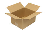 Wellpapp-Faltkarton 1-wellig, 250x200x140mm, A5, Qual. 1.2B braun