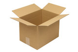 Wellpapp-Faltkarton 1-wellig, 325x235x225mm, Qual. 1.2B Höhenrillung 165mm, braun