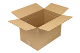 Wellpapp-Faltkarton 1-wellig, 440x300x300mm, Qual. 1.3C Höhenrillung 240mm, braun