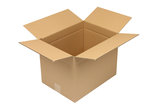 Wellpapp-Faltkarton 1-wellig, 390x290x300mm, Qual. 1.3C Höhenrillung 240mm, braun Modulgröße