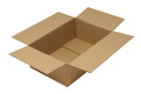 Wellpapp-Faltkarton 1-wellig, 600x400x200 mm, Qual. 1.30 C braun