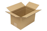 Wellpapp-Faltkarton 2-wellig, 280x180x170mm, Qual. 2.3BC Höhenrillung 140mm, braun Modulgröße